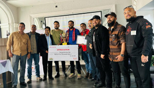 Nepali Rider Deepak Sah Felicitated by Royal Enfield Nepal