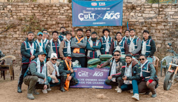 TVS AOG X CULT Wraps Up 3rd Overnight Ride: Adventure Meets CSR