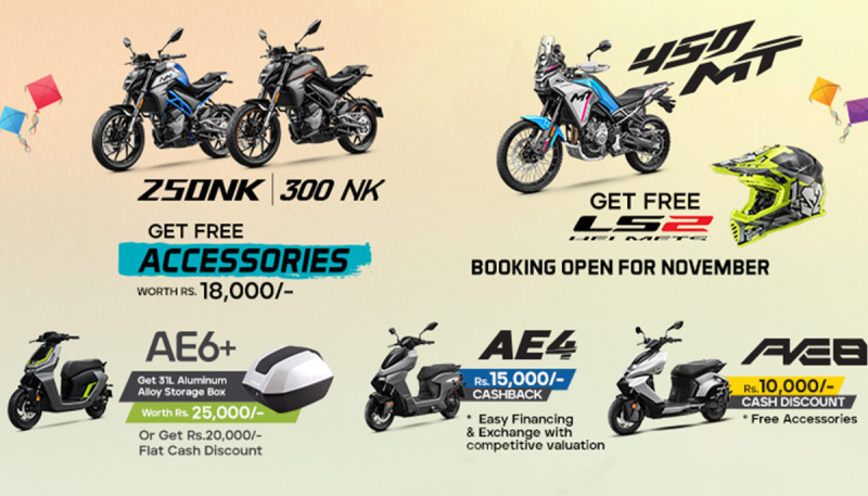 CFMoto and Zeeho Festive Offer: Free Helmets, Cashback, and Accessories on Latest Models