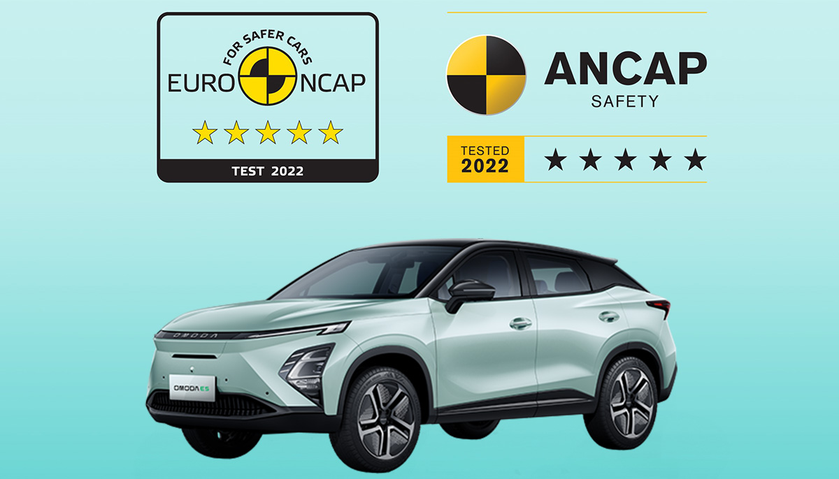 Omoda E5 Secures 5-Star Safety Ratings from Euro NCAP and ANCAP