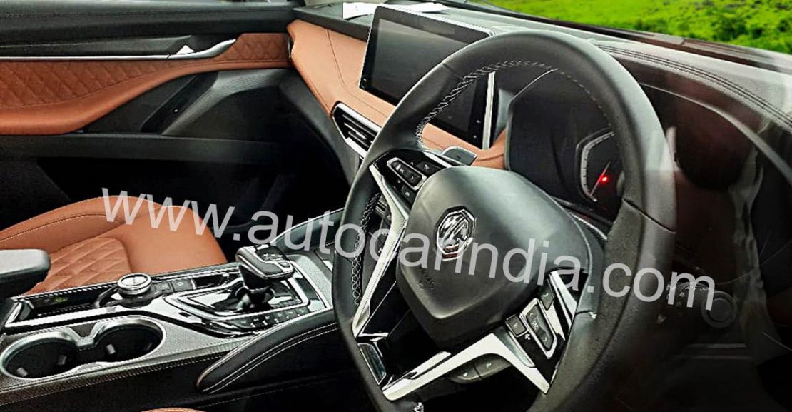 MG Gloster's Interior Revealed In Spy Pictures New Cars And Bikes In