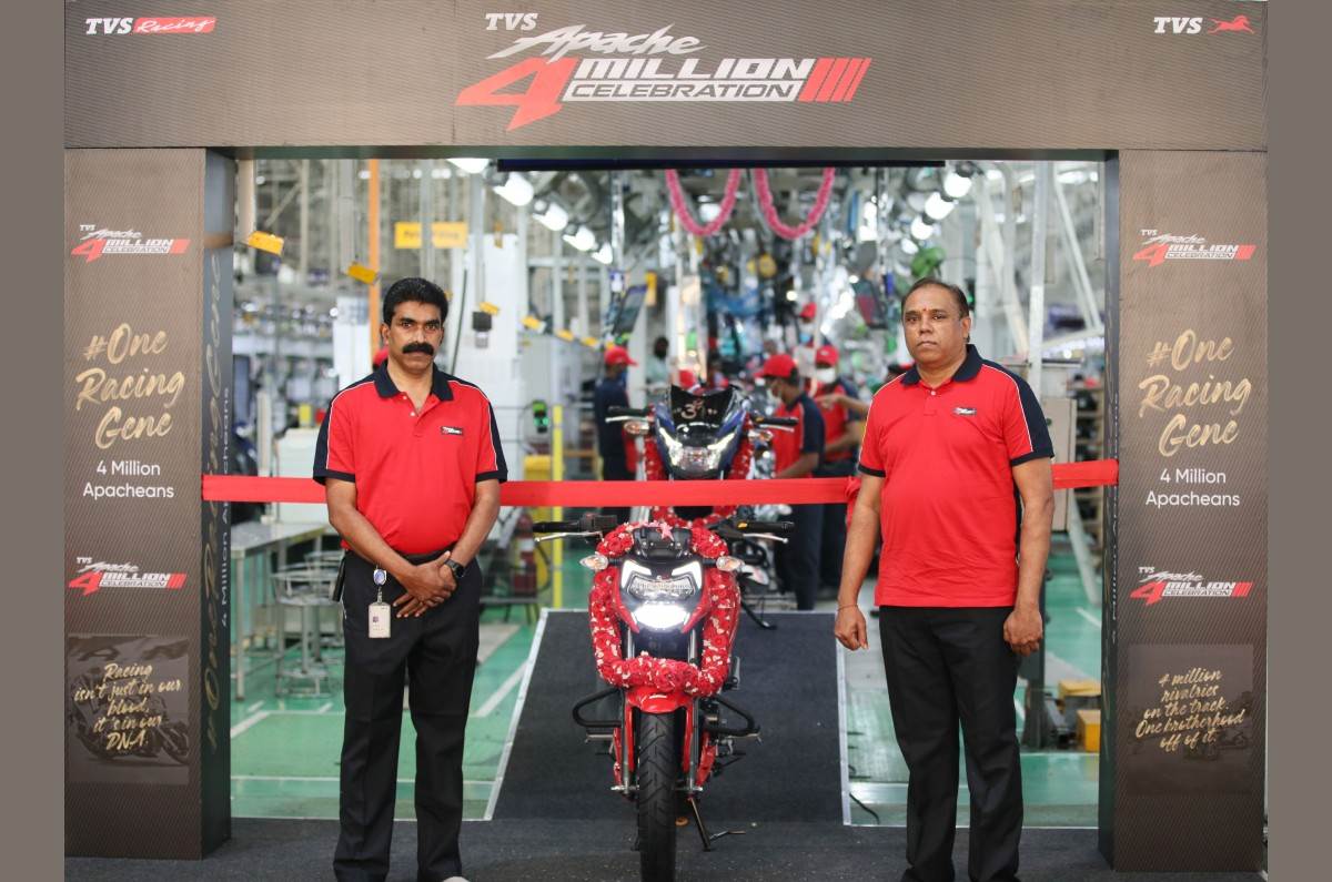 TVS Apache Series Crosses 40 Lakh Global Sales Milestone