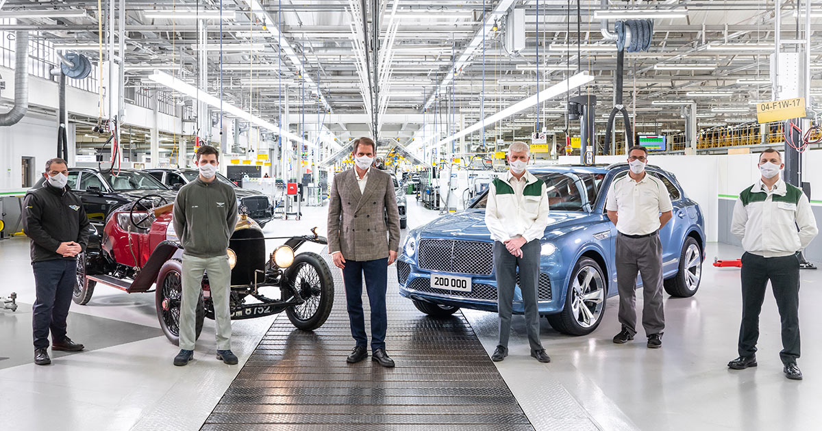 Bentley Celebrates Manufacturing Milestone of 200,000th Car