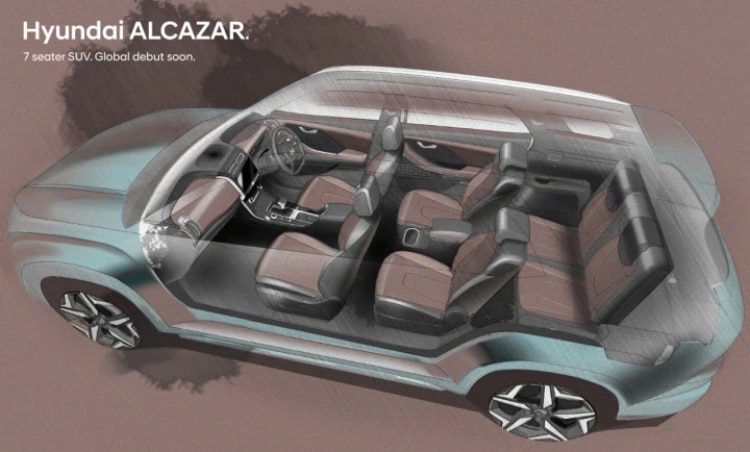 Hyundai Alcazar Design Sketches Revealed