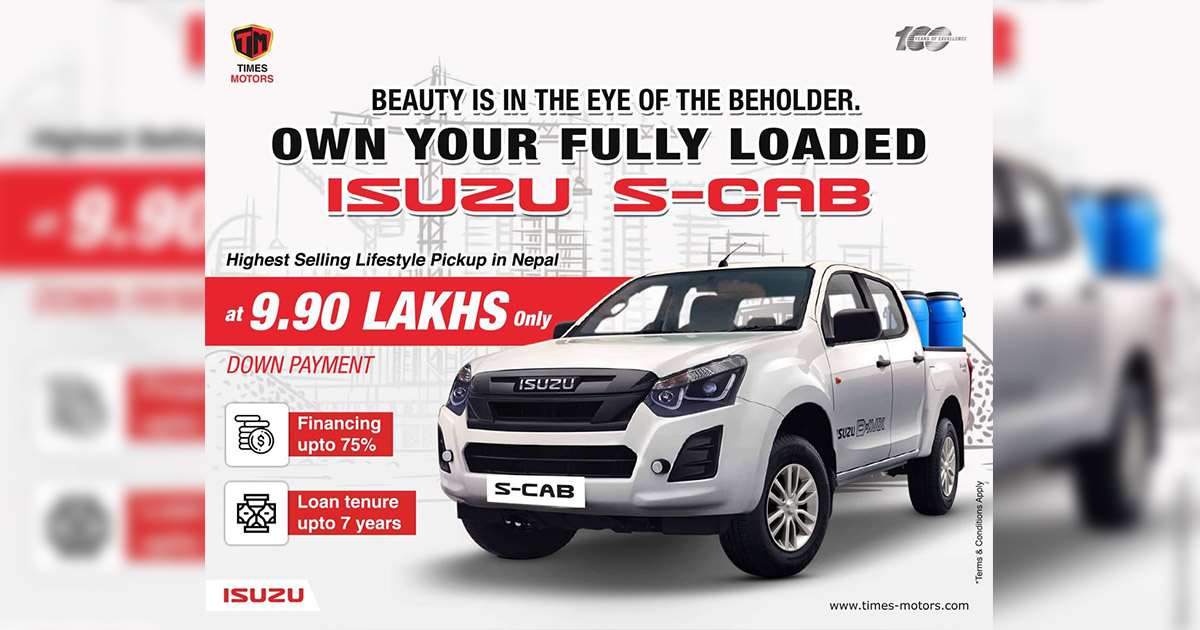 Isuzu S-Cab Now Available At A Downpayment Of Rs 9.90 Lakh