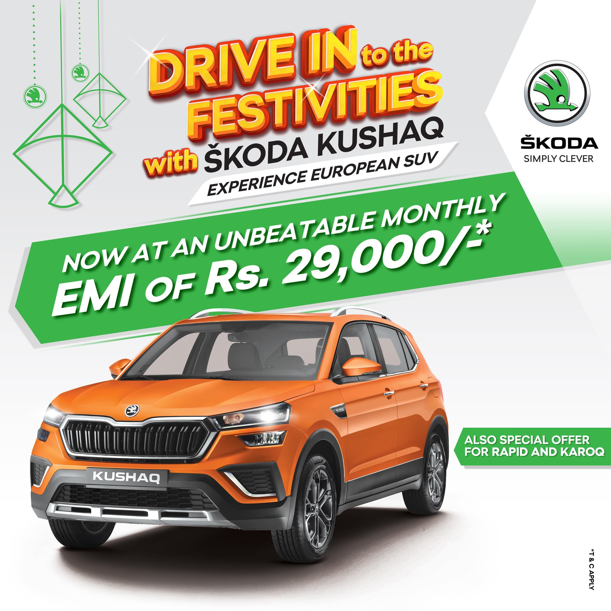 Skoda Kushaq Now Available At A Monthly EMI Of Rs 29,000