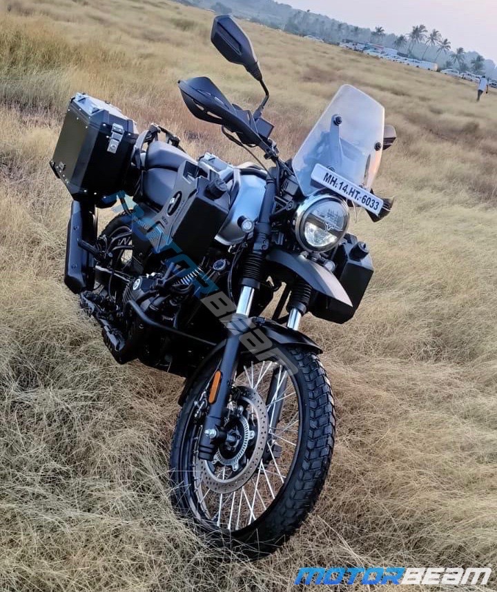 Upcoming Yezdi Adventure Bike Spied Undisguised In India