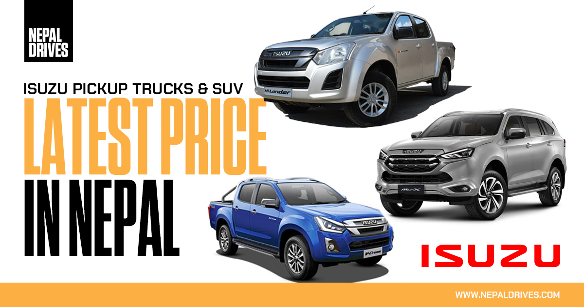 Isuzu Pickup Trucks & SUV Latest Price In Nepal [2022]