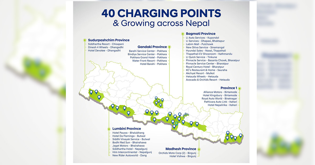 Hyundai Nepal Completes Installation Of 40 Charging Stations