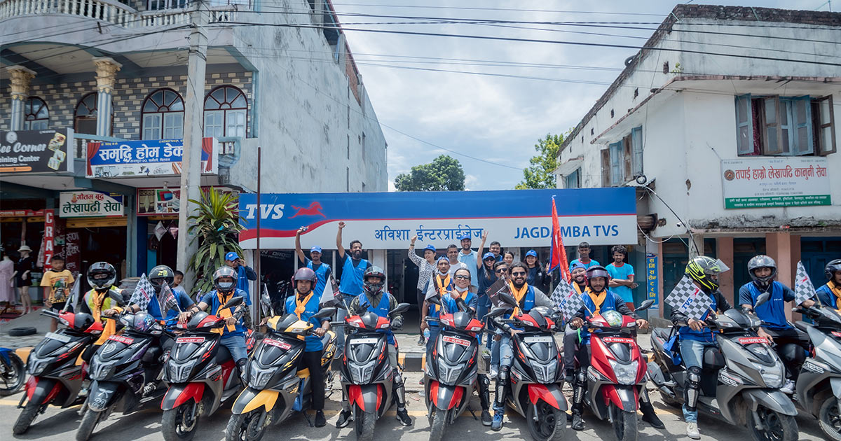 NOG (Ntorq Owners Group) Ride Held Successfully In Narayanghat