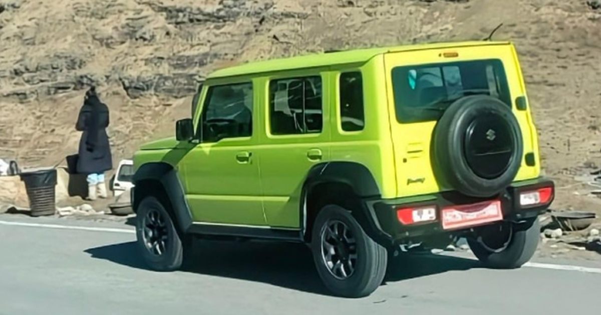 Maruti Suzuki Jimny 5-Door Spied In Full Ahead Of Global Reveal