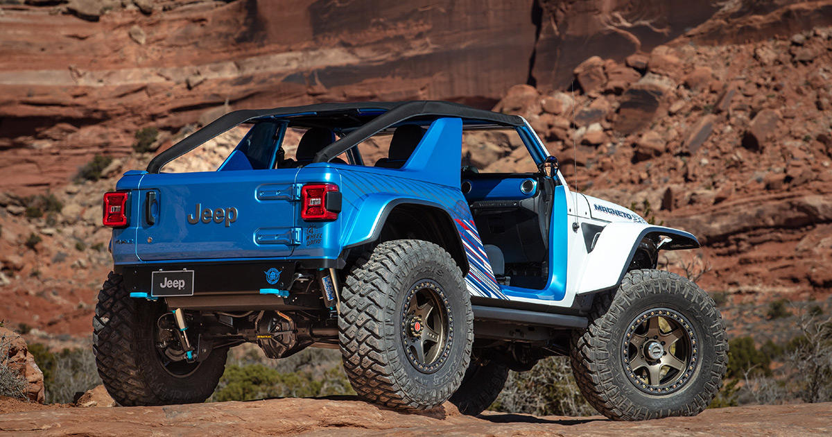 The Jeep Wrangler Magneto 3.0 EV Concept Takes Four-Wheeling To The Next Level