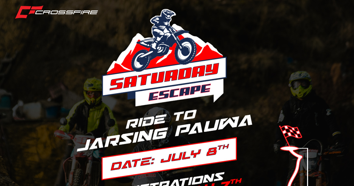 Registrations Open For Crossfire's Saturday Ride To Jarsing Pauwa