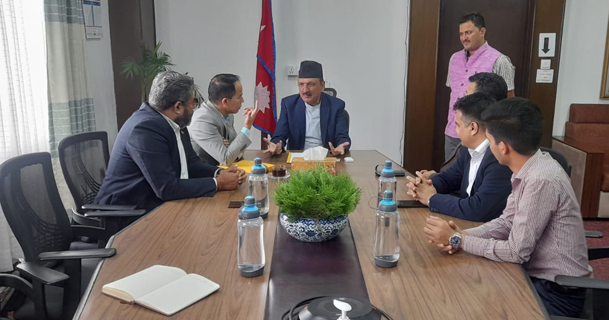 Discussions Held Between Hon'ble Finance Minister Prakash Sharan Mahat And NADA