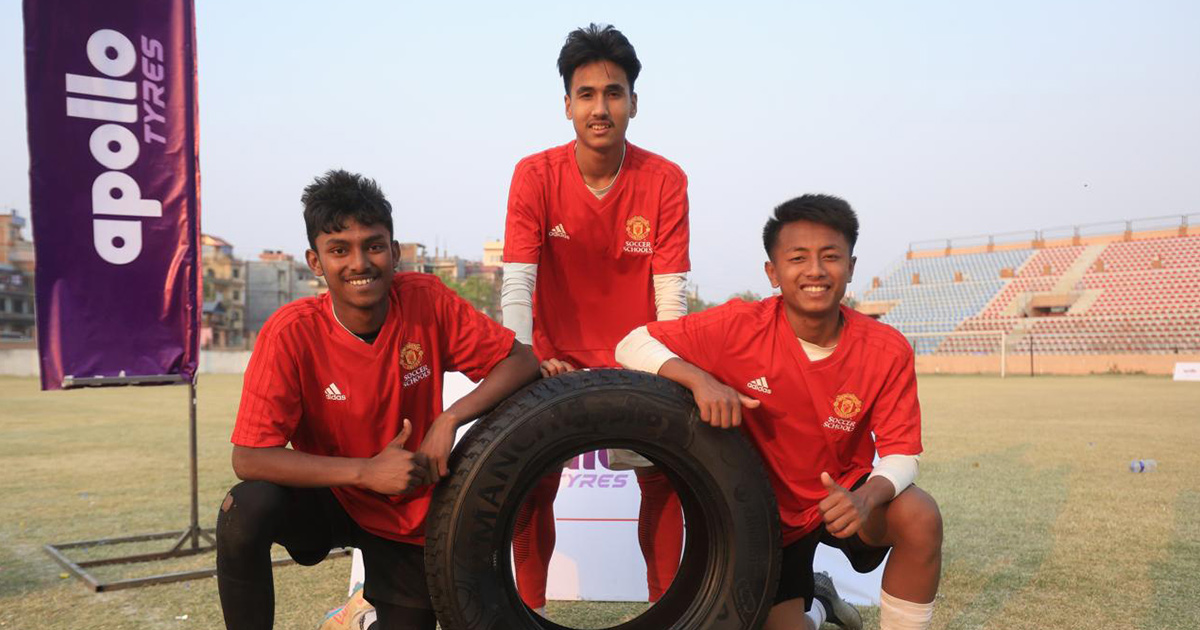 United We Play, an initiative by Apollo Tyres and Manchester United, concludes in Kathmandu, Nepal