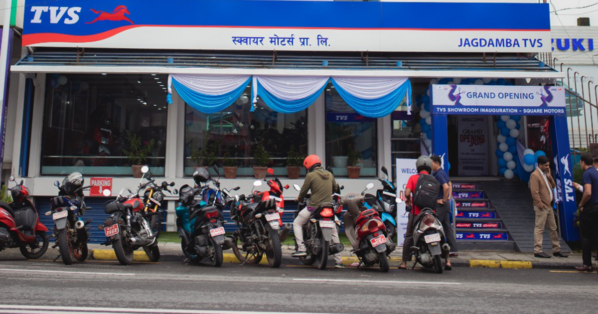 Square Motors Inaugurates New TVS Showroom in Pokhara